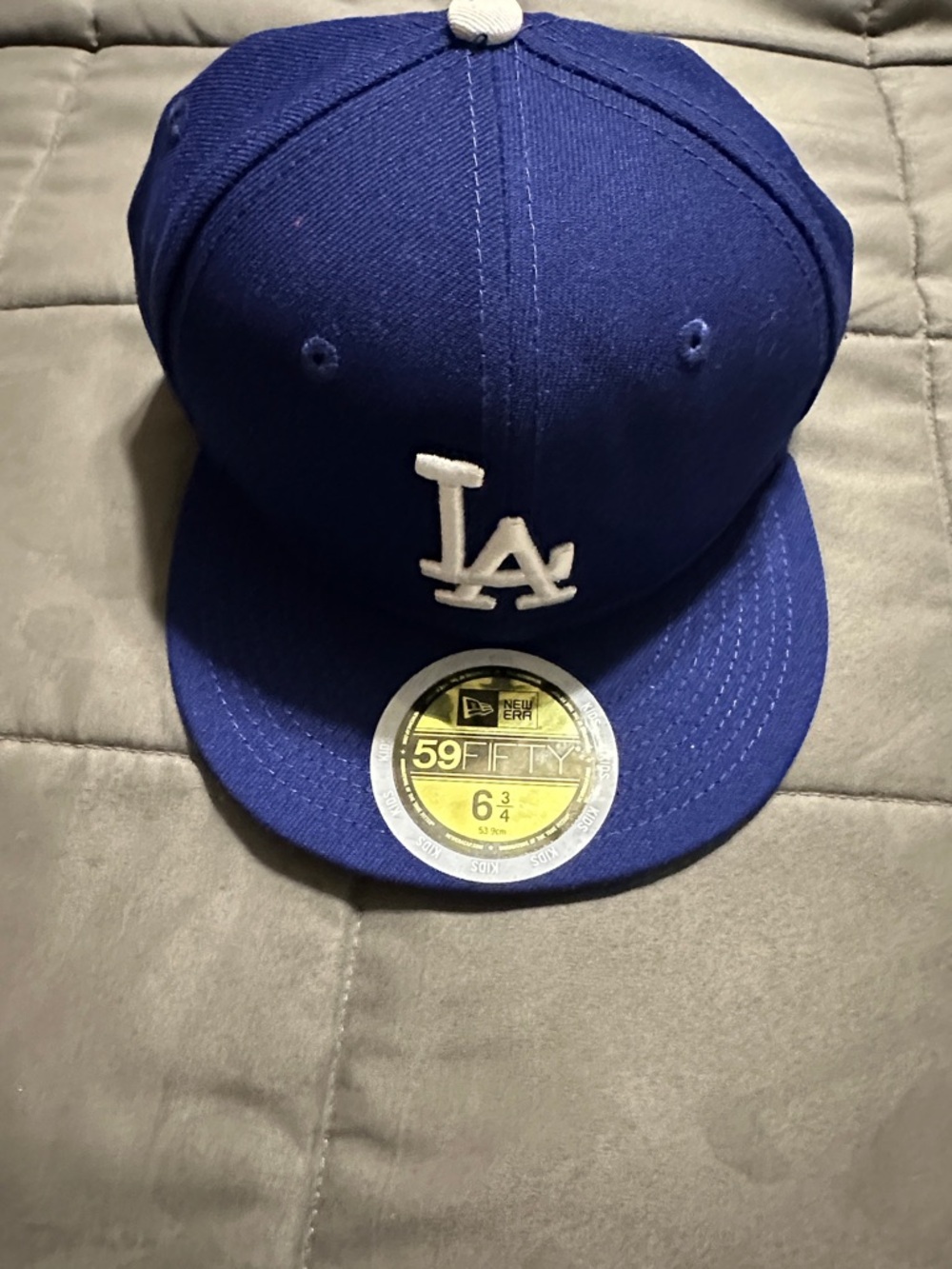 New Era Royal Blue Kids LA Fitted Cap with White Logo